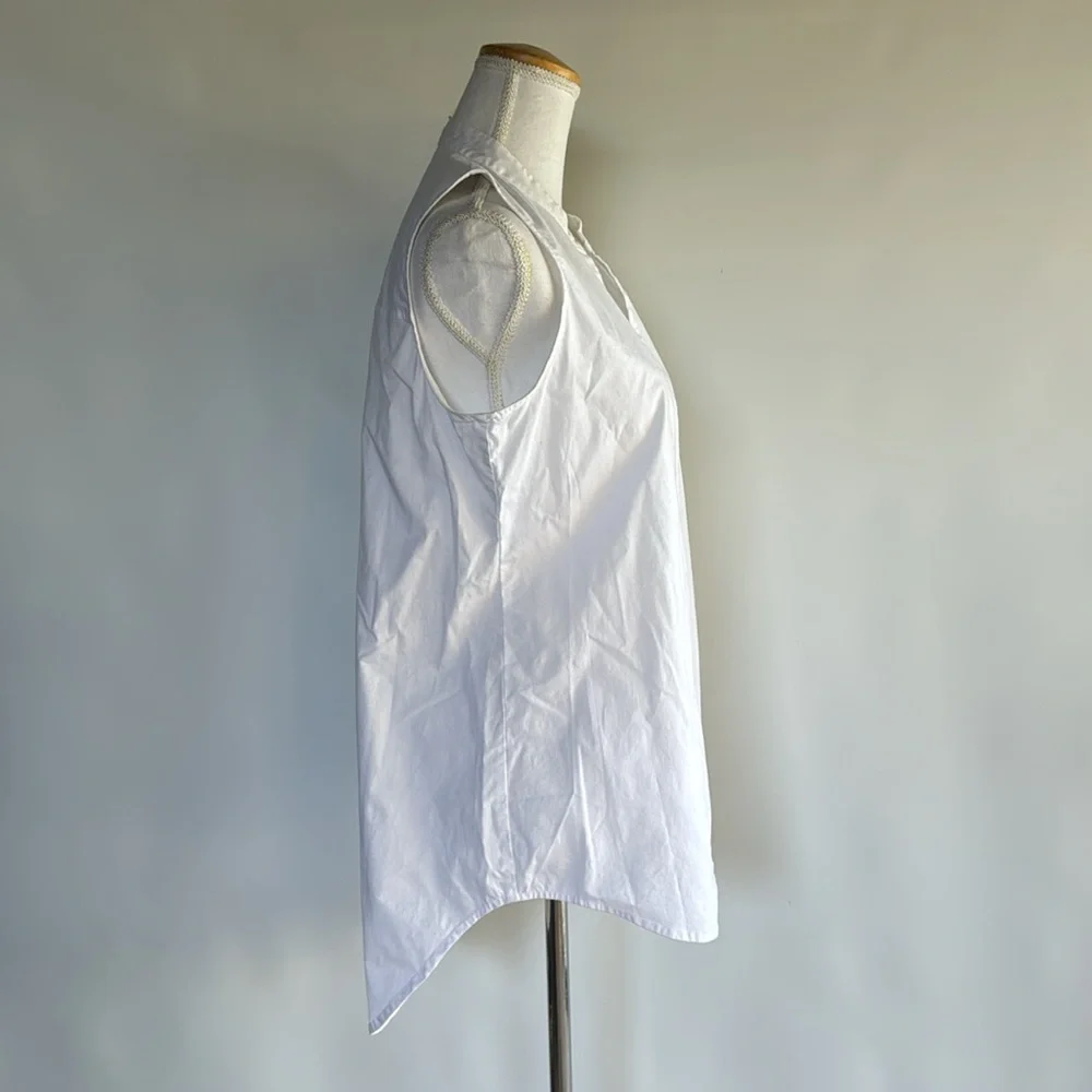 Eileen Fisher Sleeveless Poplin Top - sz S - Picture 2 of 6